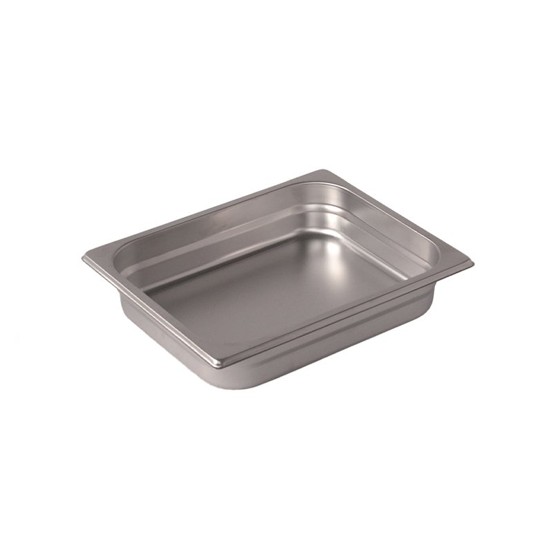 Bassine en acier inox pour induction format GN 1/1 - hauteur 100 mm