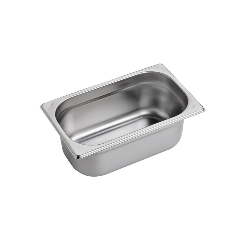 Bassine en acier inox format GN 1/4 - hauteur 100 mm