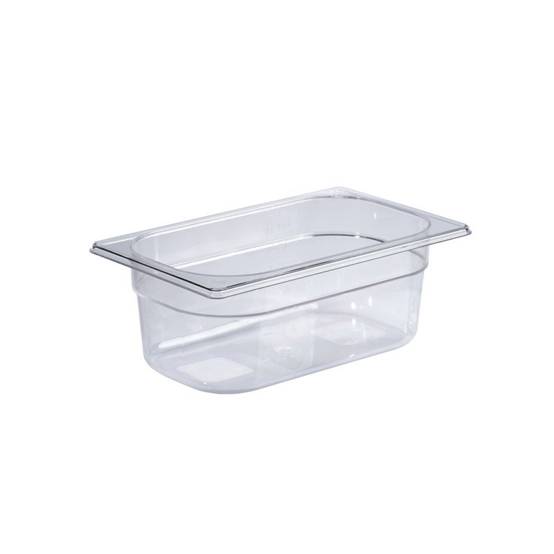 Bassine en polycarbonate format GN 1/4 - hauteur 150 mm
