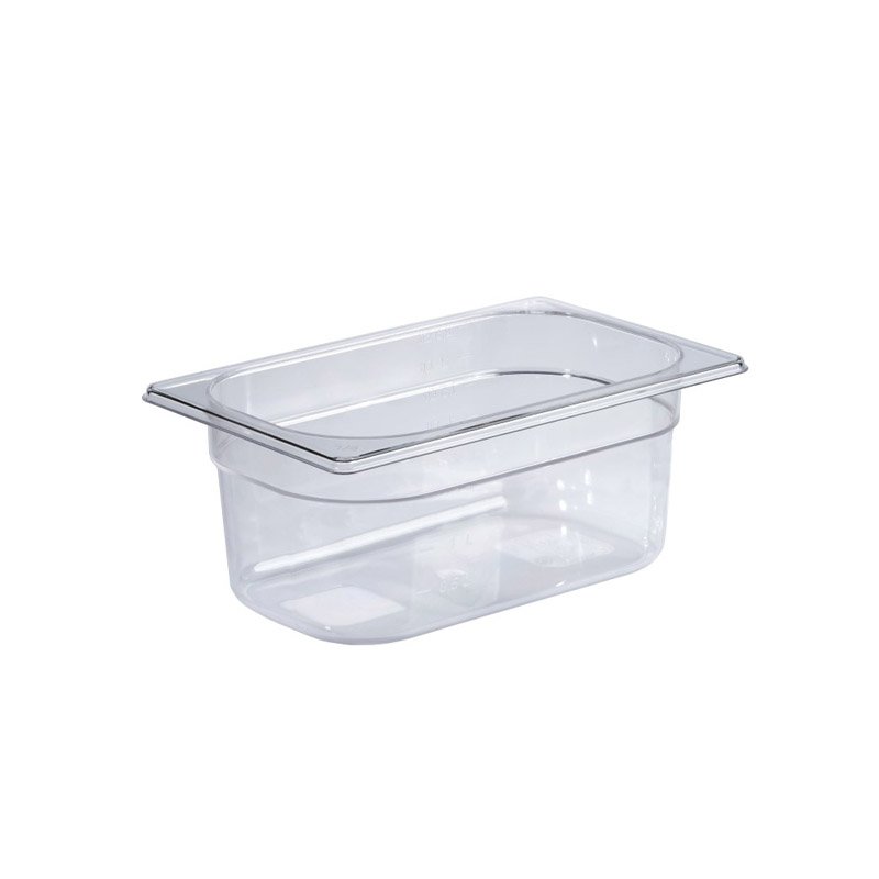 Bassine en polycarbonate format GN 1/4 - hauteur 200 mm