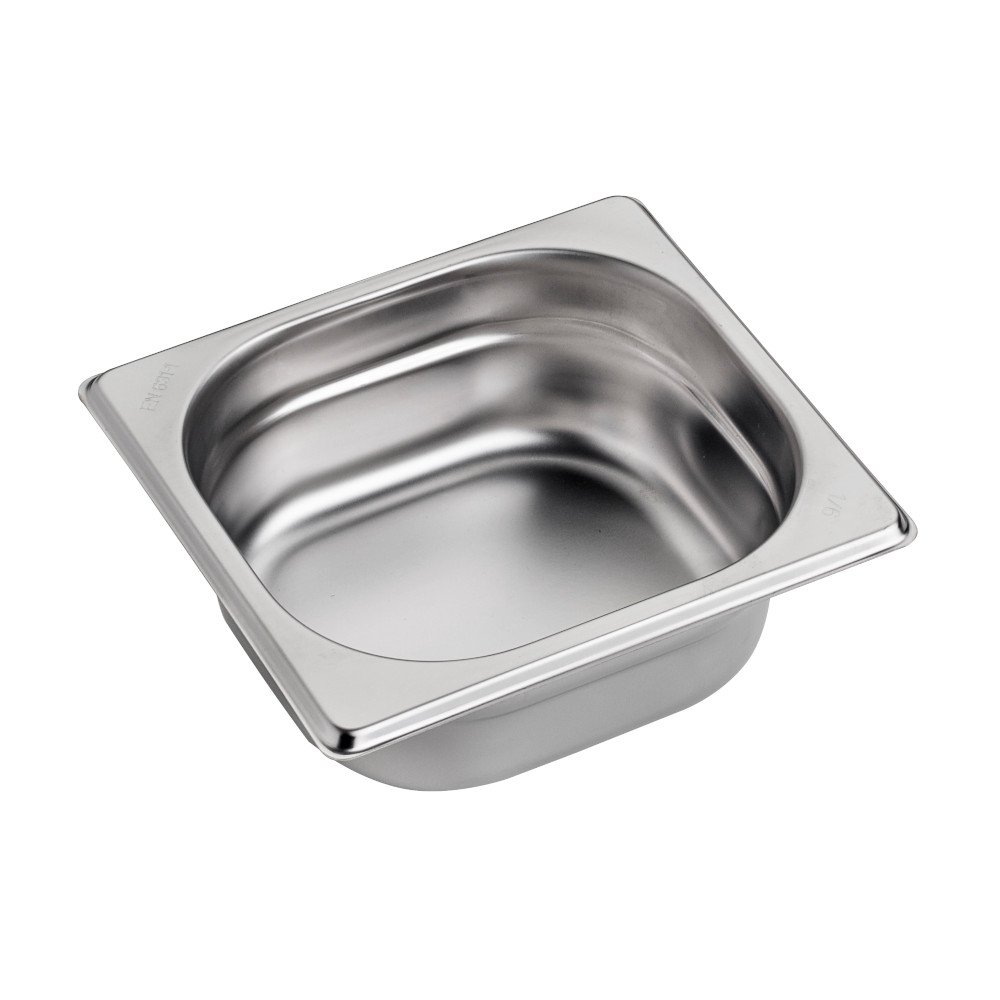 Bassine en acier inox format GN 1/6 - hauteur 20 mm