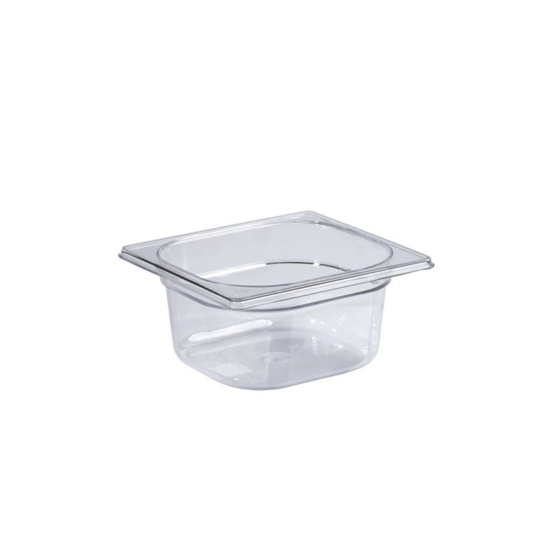 Bassine en polycarbonate format GN 1/6 - hauteur 100 mm