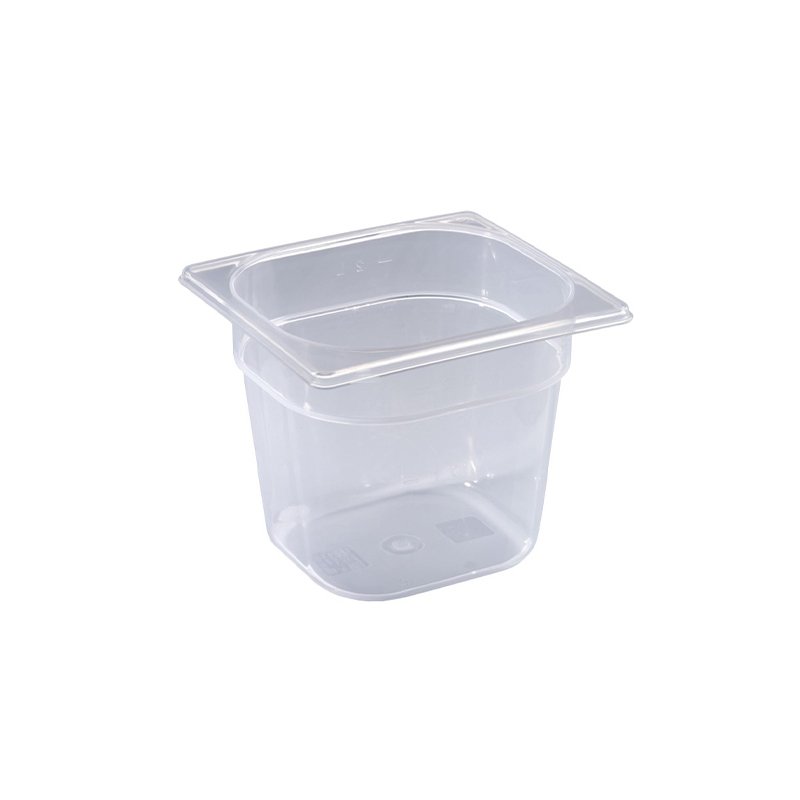 Bassine en polypropylène format GN 1/6 - hauteur 100 mm