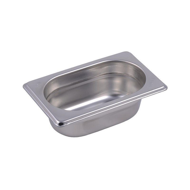 Bassine en acier inox format GN 1/9 - hauteur 65 mm