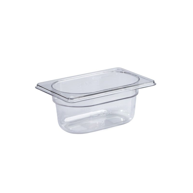 Bassine en polycarbonate format GN 1/9 - hauteur 65 mm