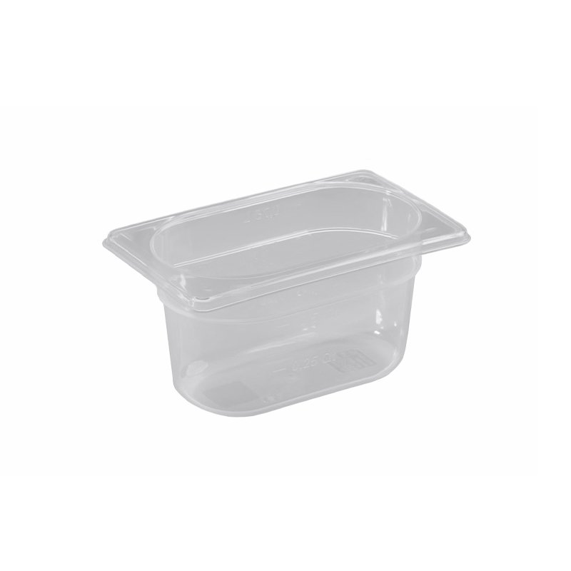 Bassine en polypropylène format GN 1/9 - hauteur 65 mm