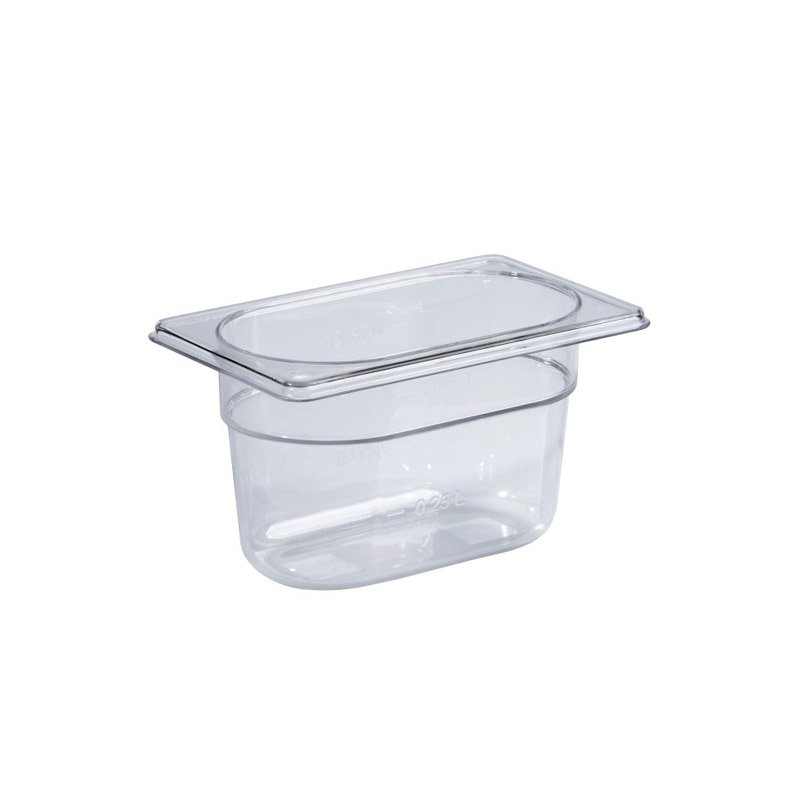 Bassine en polycarbonate format GN 1/9 - hauteur 100 mm