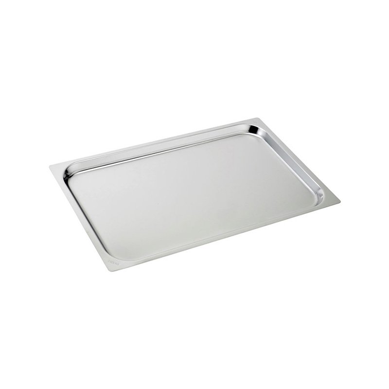 Plaque en acier inox format GN 2/1 - hauteur 20 mm
