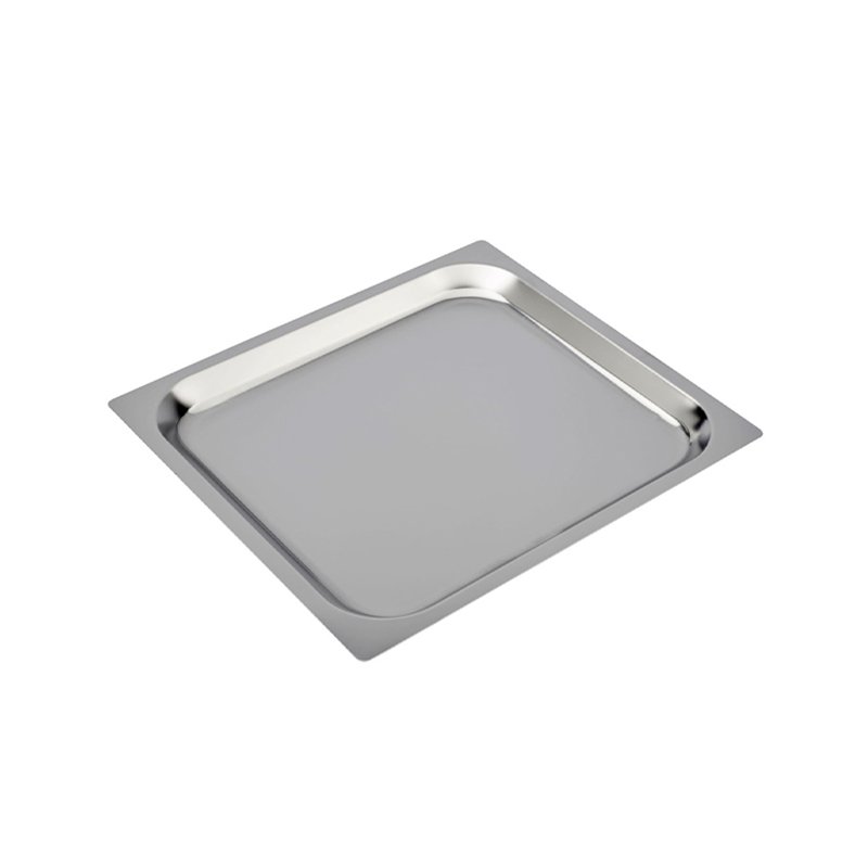 Plaque en acier inox format GN 2/3 - hauteur 20 mm