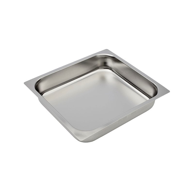 Plaque en acier inox format GN 2/3 - hauteur 65 mm