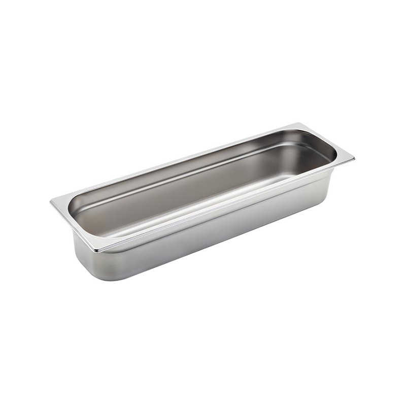 Bassine en acier inox format GN 2/4 - hauteur  100 mm