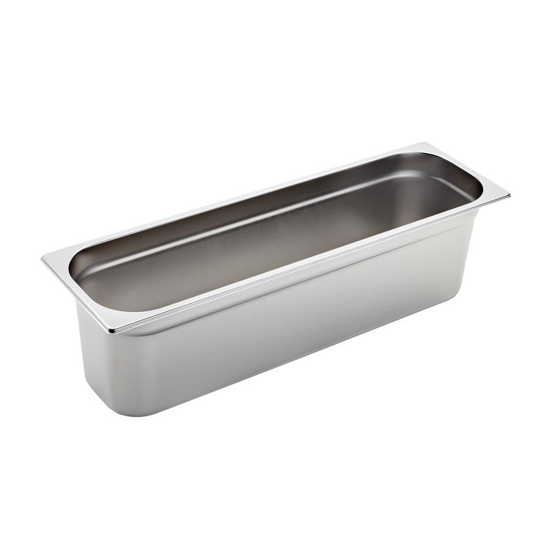 Bassine en acier inox format GN 2/4 - hauteur 150 mm