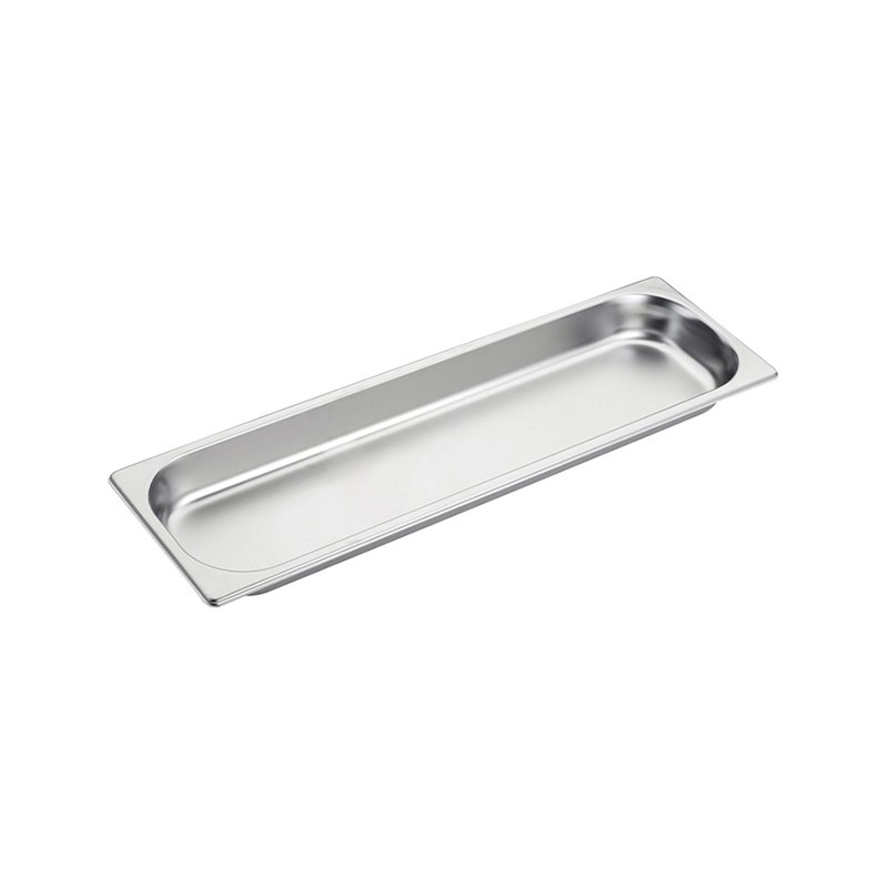 Bassine en acier inox format GN 2/4 - hauteur 40 mm