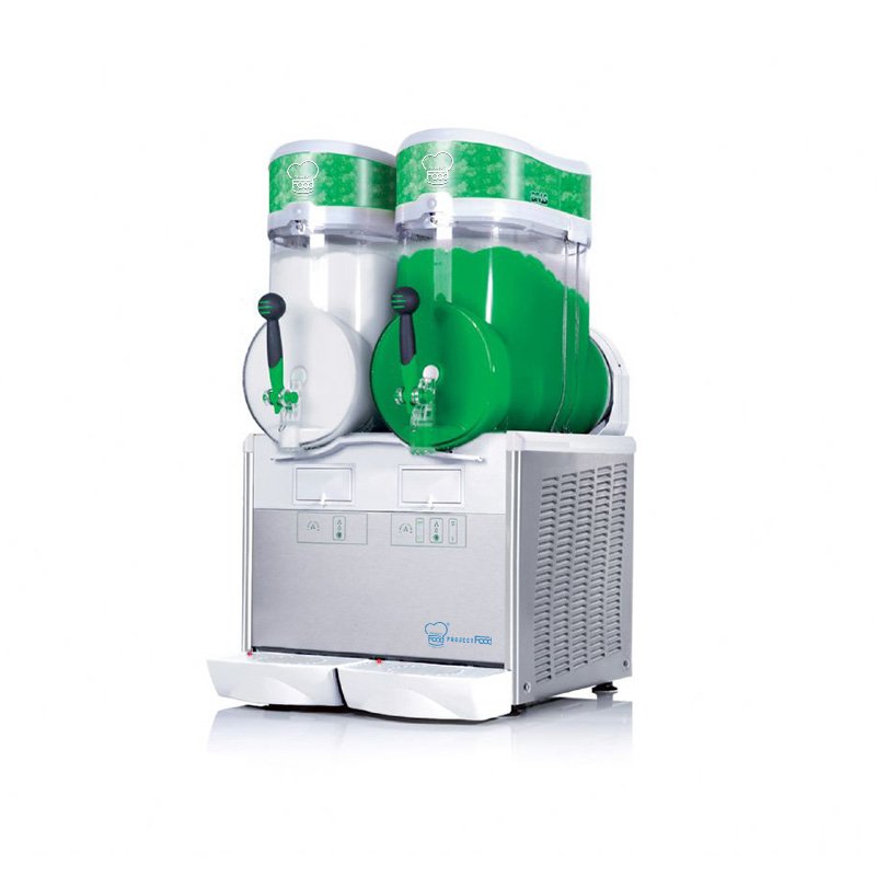 Machine à sorbet et granité avec deux cuves de 15 litres