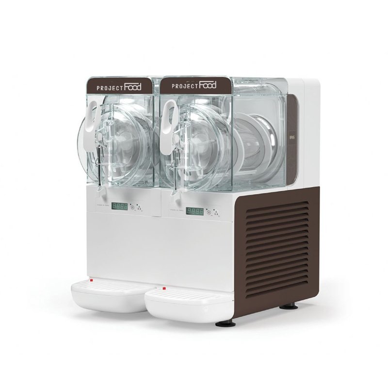 Machine à sorbet et granité digitale avec deux cuves de 2,8 litres