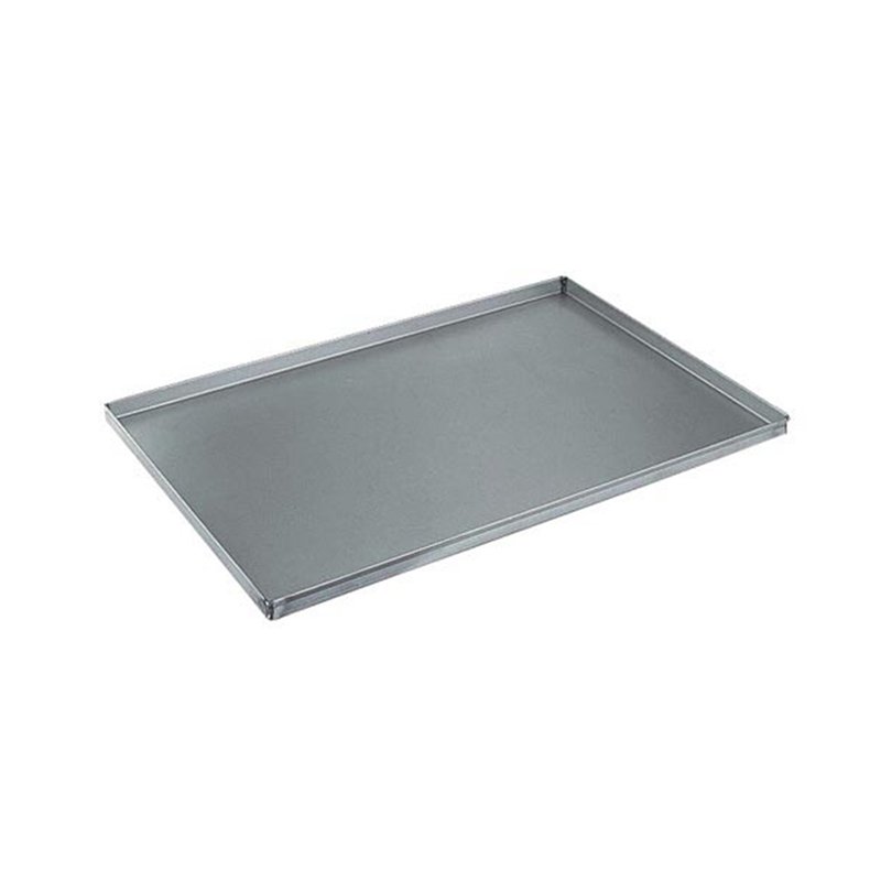 Plaque en tôle aluminisée 8/10 format EN 60x40 - hauteur 20 mm