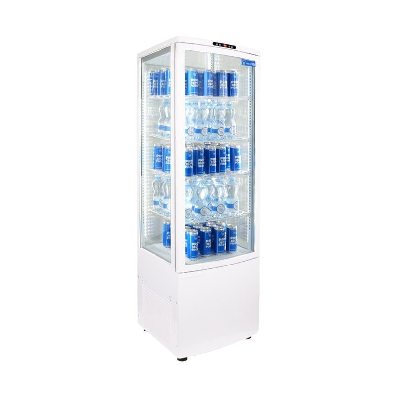 Réfrigérateur à boissons ventilé blanc, capacité 235 lt - température de 0°C à +12°C