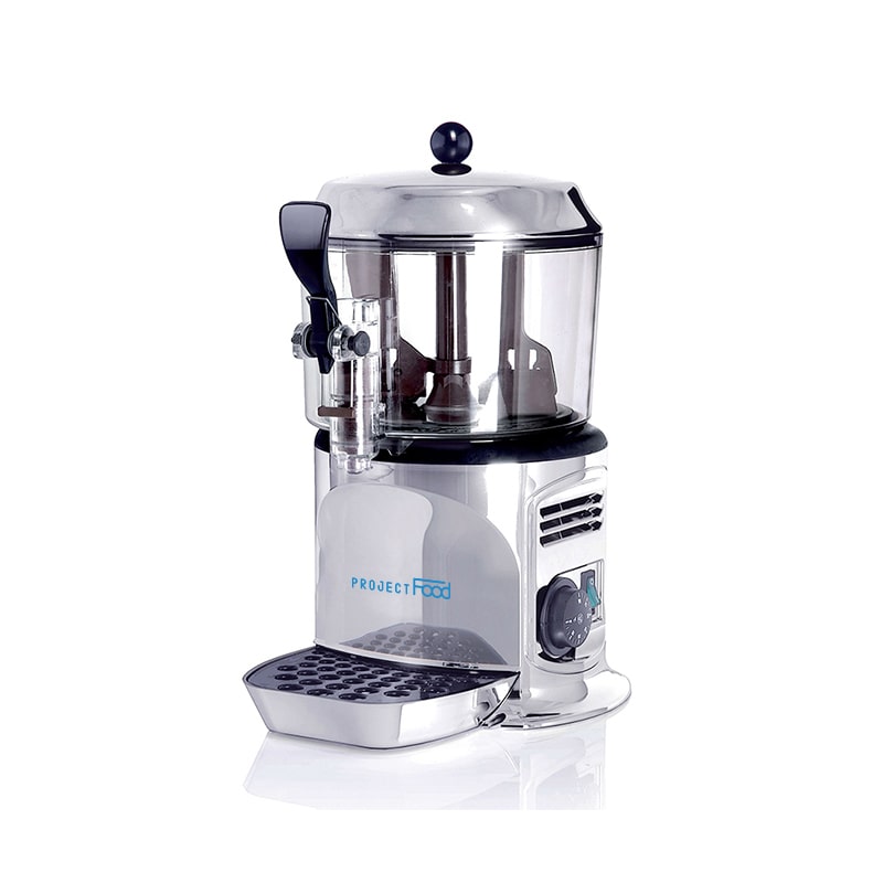 Distributeur de chocolat argent de 3 litres pour crèmes et chocolat