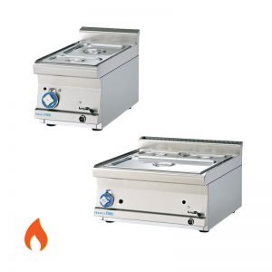 BAIN-MARIE DE TABLE À GAZ- PROF. 60 cm