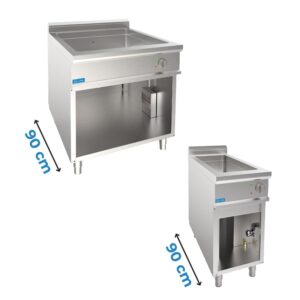 BAIN-MARIE SUR MEUBLE - PROFONDEUR 90 cm