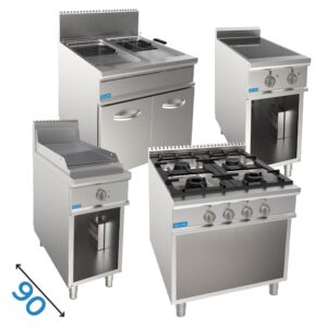 LIGNE CUISSON PROFESSIONNELLE SUR MODÈLE PROFONDEUR 90 cm