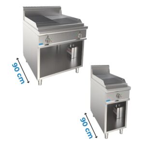 FRY TOP SUR MEUBLE - PROFONDEUR 90 cm