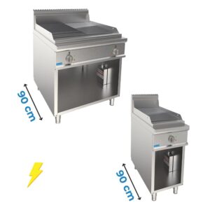 FRYTOP ÉLECTRIQUE - PROF.90 cm