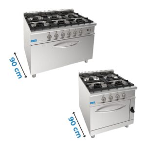 FEUX SUR FOUR PROFONDEUR 90 cm