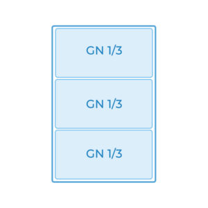 Kit composé de 3 paniers 1/3 Manche double pour cuiseur à pâtes avec cuve de 40 lt