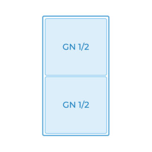 Kit composé de 2 paniers 1/2 manche double pour cuiseur à pâtes avec cuve de 40 lt