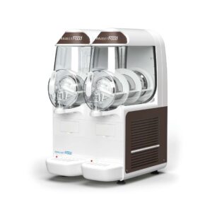 Machine à sorbet et granité mécanique avec deux cuves de 10 litres