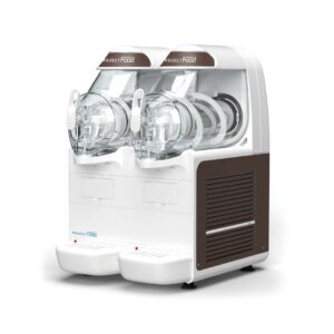 Machine à sorbet et granité mécanique avec deux cuves de 6 litres