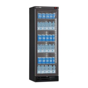 Vitrine réfrigérée pour boissons 382 L premium noire, température de -2°C à +6°C