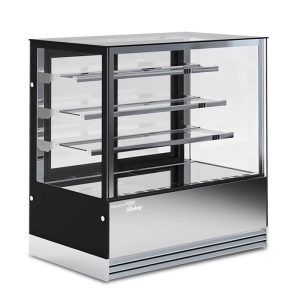Vitrine d’exposition horizontale ventilée +2°C à+10°C L1200xP740xH1300 mm - ligne OMEGA