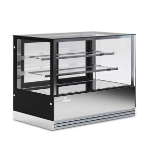 Vitrine de pâtisserie ventilée Température +2°C à+10°C L1500xP740xH1200 mm - ligne OMEGA