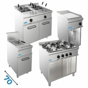 LIGNE CUISSON PROFESSIONNELLE SUR MODÈLE PROFONDEUR 70 cm