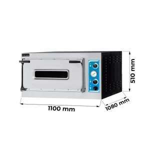 Four panification électrique avec chambre surélevée en hauteur pour 2 plaques EN 60x40 - série EMME