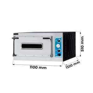 Four panification électrique avec chambre surélevée en hauteur pour 3 plaques EN 60x40 - série EMME