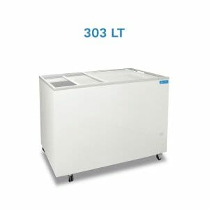 Congélateur bahut avec porte en verre température de -13°C à -23°C - capacité 303 lt