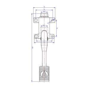 Mélangeur à pédale mono commande à fixer au plancher – Image 2