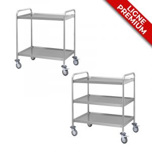 CHARIOTS EN ACIER INOX