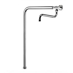 Robinet monocommande à drapeau H 48 cm avec bouche de distribution  "S"