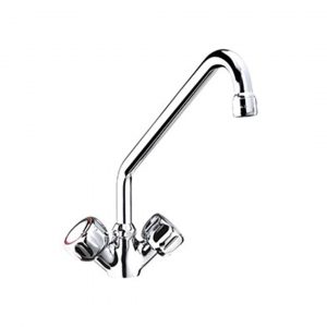 Robinet monotrou avec robinet rond et bouche de distribution "C" de 30 cm