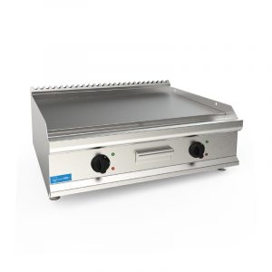 Fry-Top professionnel de table électrique avec plaque double lisse – Image 1