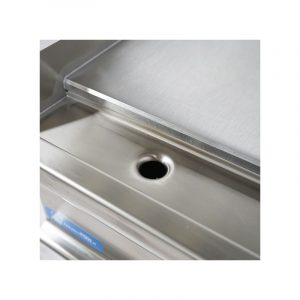 Fry-Top professionnel de table électrique avec plaque double lisse – Image 2