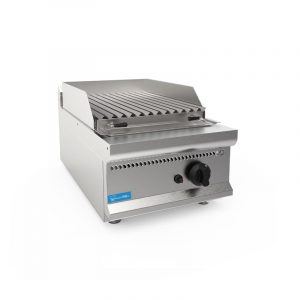 Grille de pierre de lave de table simple à gaz avec grille à viande