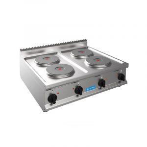 Plaque de cuisson électrique de table avec 4 plaques de 2,6 kw Ø 220 mm