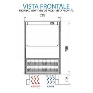 Machine à glaçons écrou avec la production de 45 kg/24h - refroidissement par air – Image 13