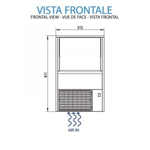 Machine à glaçons creux avec production de 53 kg/24h – Image 3
