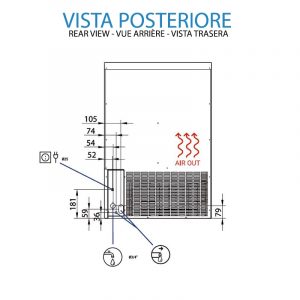 Machine à glaçons creux avec production de 84 kg/24h – Image 5